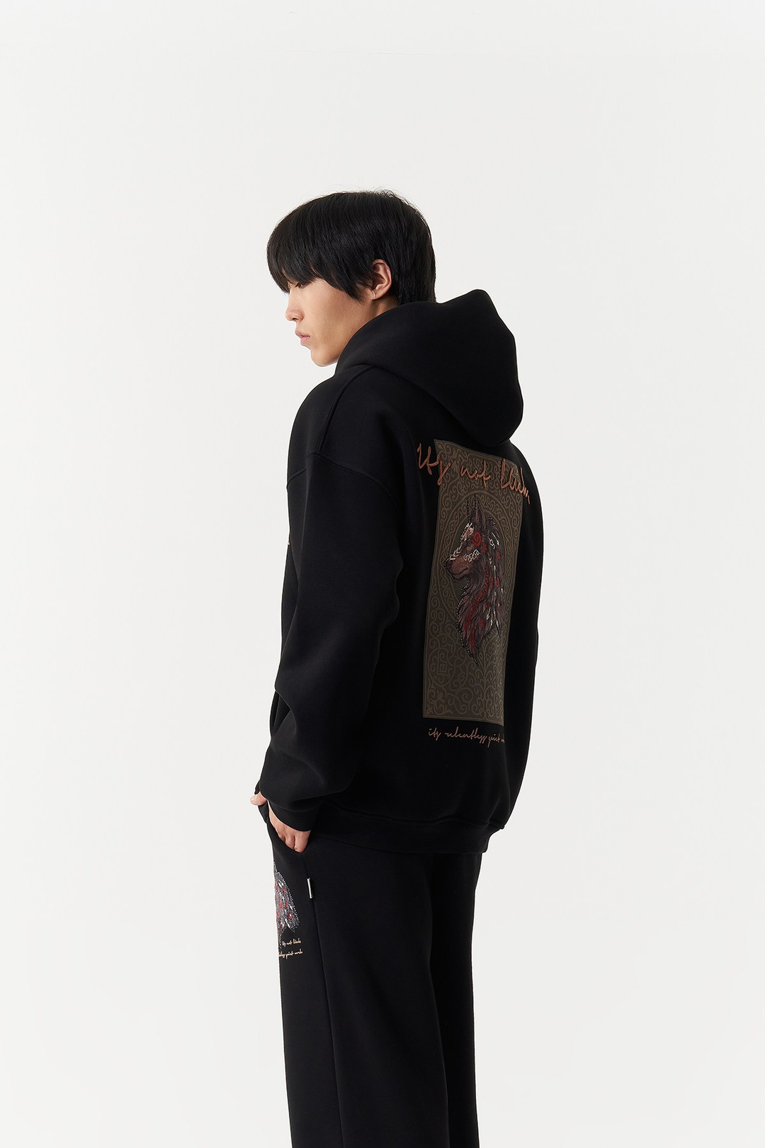 Relentless Instinct Oversize Erkek Sweatshirt Siyah