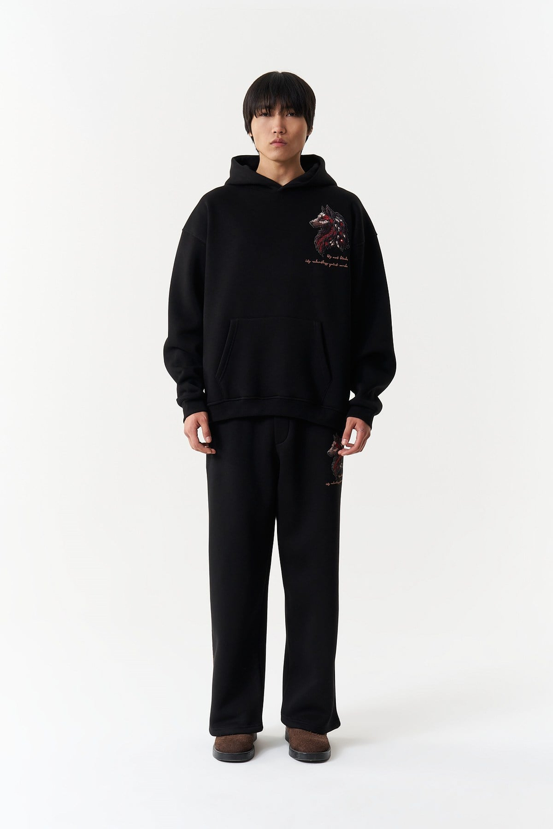 Relentless Instinct Oversize Erkek Sweatshirt Siyah