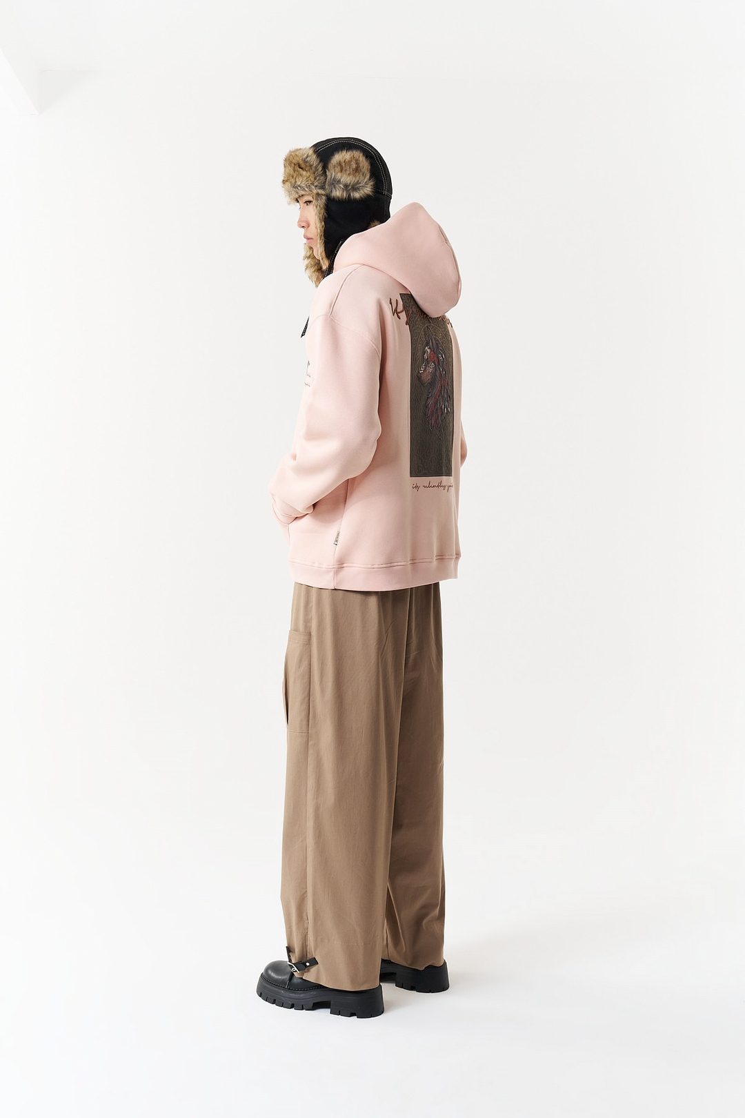 Relentless Instinct Oversize Erkek Sweatshirt Pembe