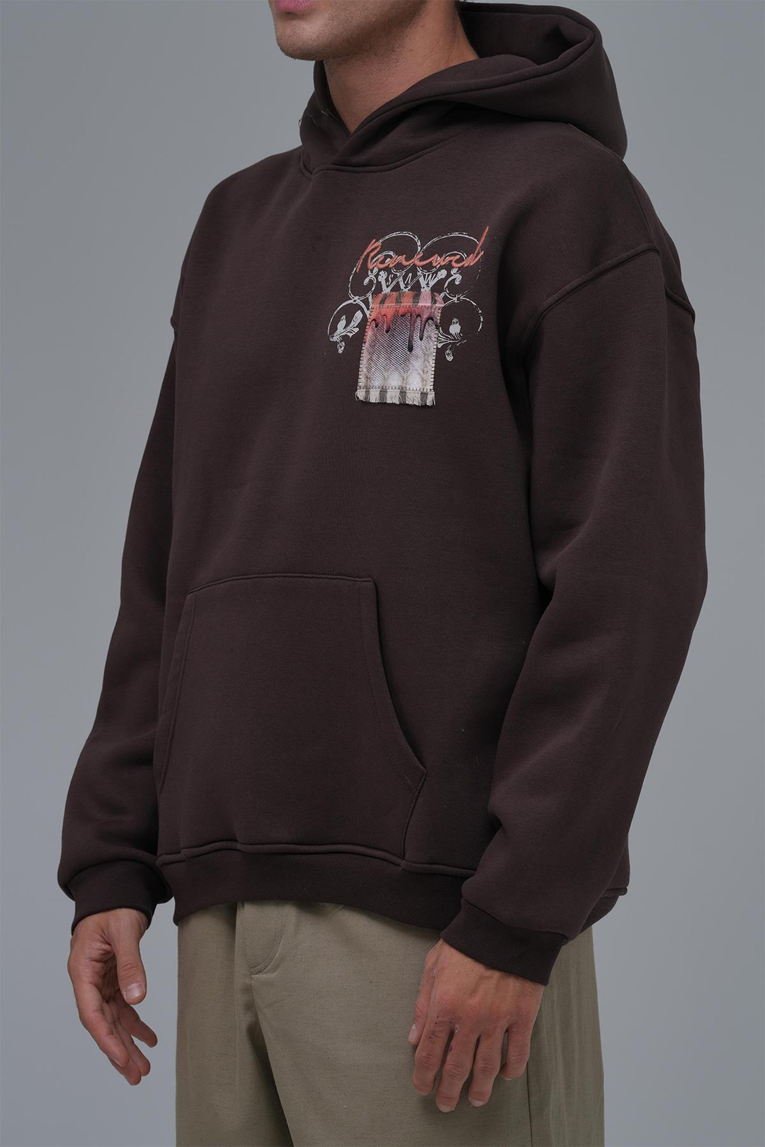 Renewed Flow Oversize Sweatshirt Erkek Kahverengi