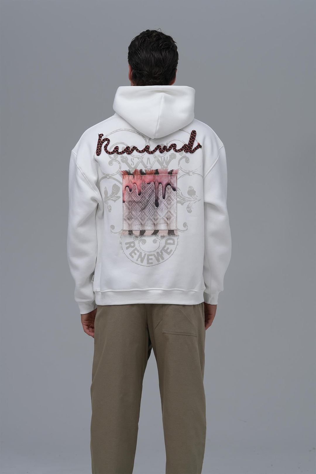 Renewed Flow Oversize Sweatshirt Erkek Ekru