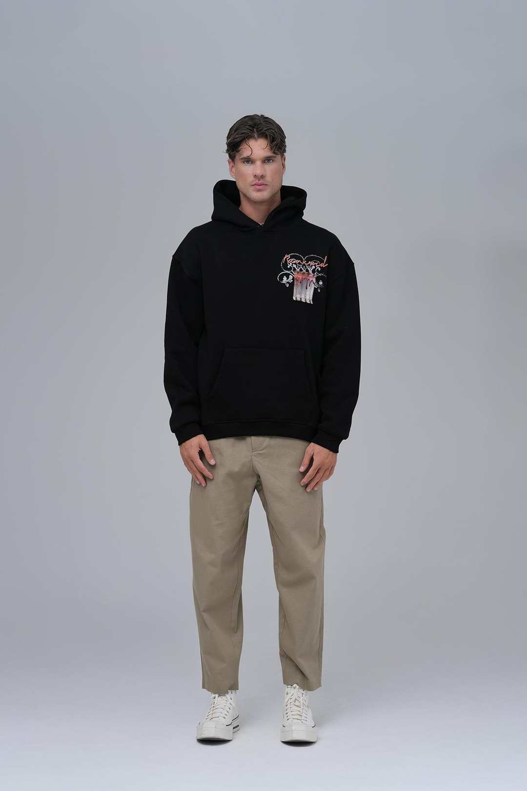 Renewed Flow Oversize Sweatshirt Erkek Siyah