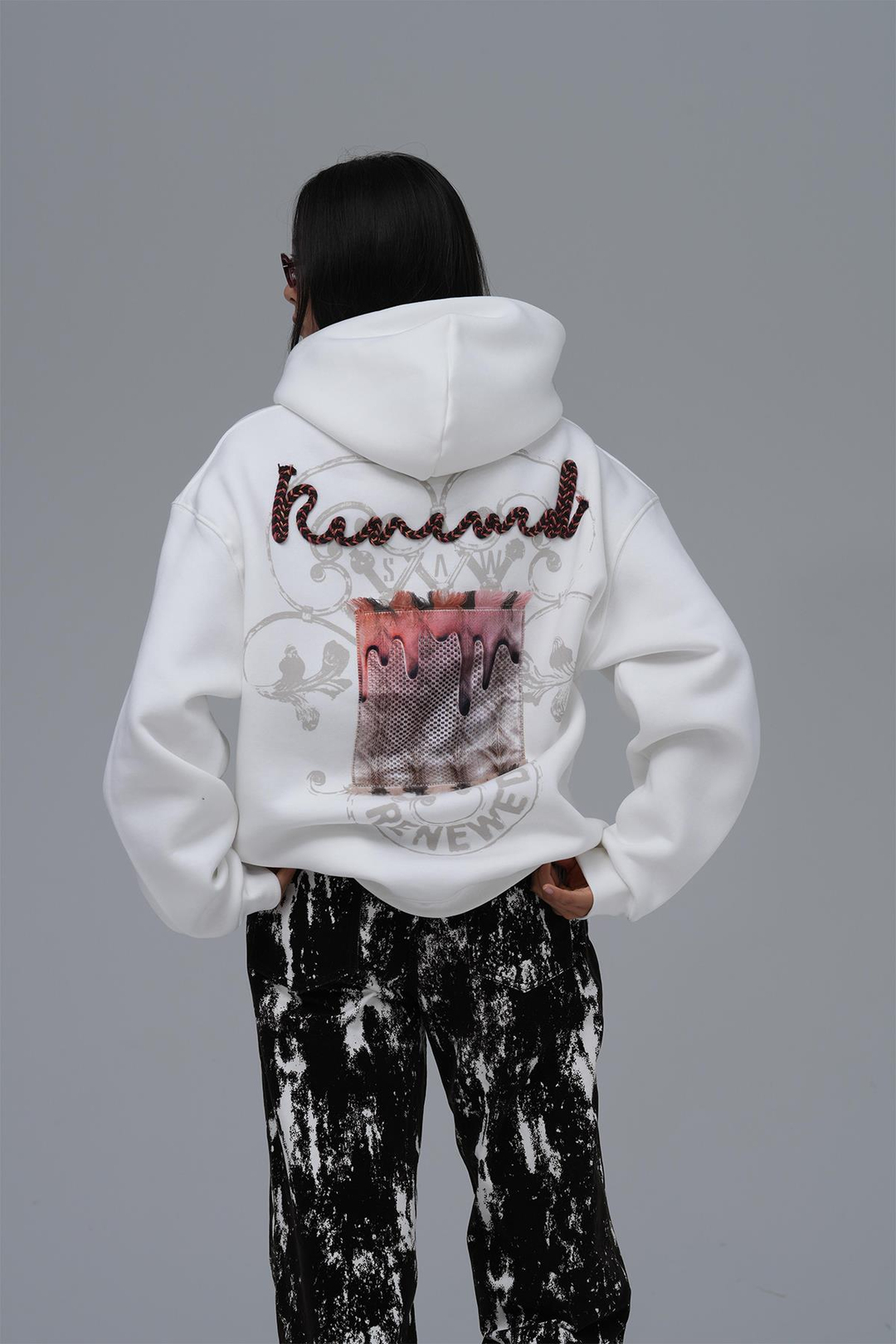 Renewed Flow Oversize Sweatshirt Kadın Ekru