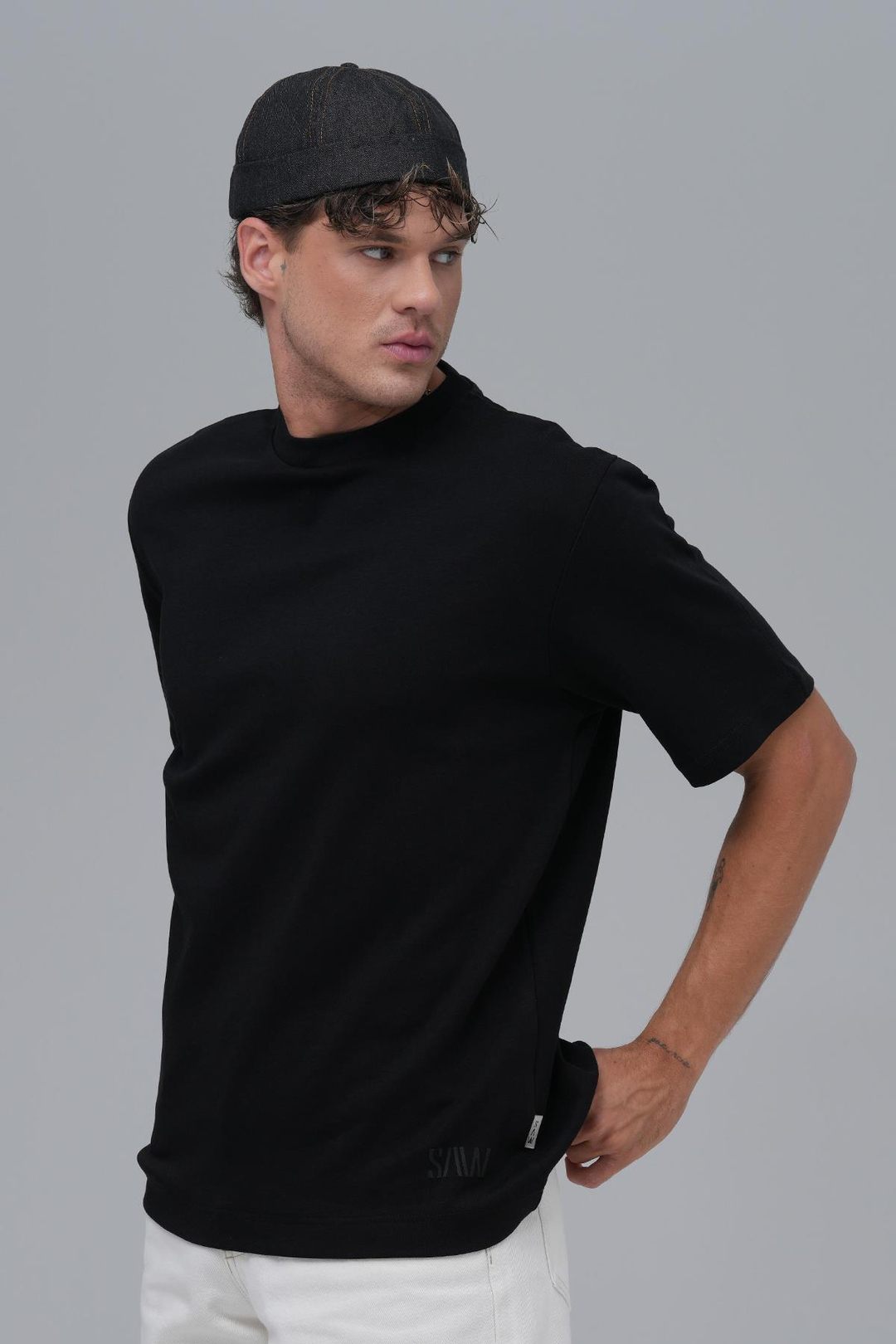 SAW Club Basic Regular Fit Tişört Erkek Siyah