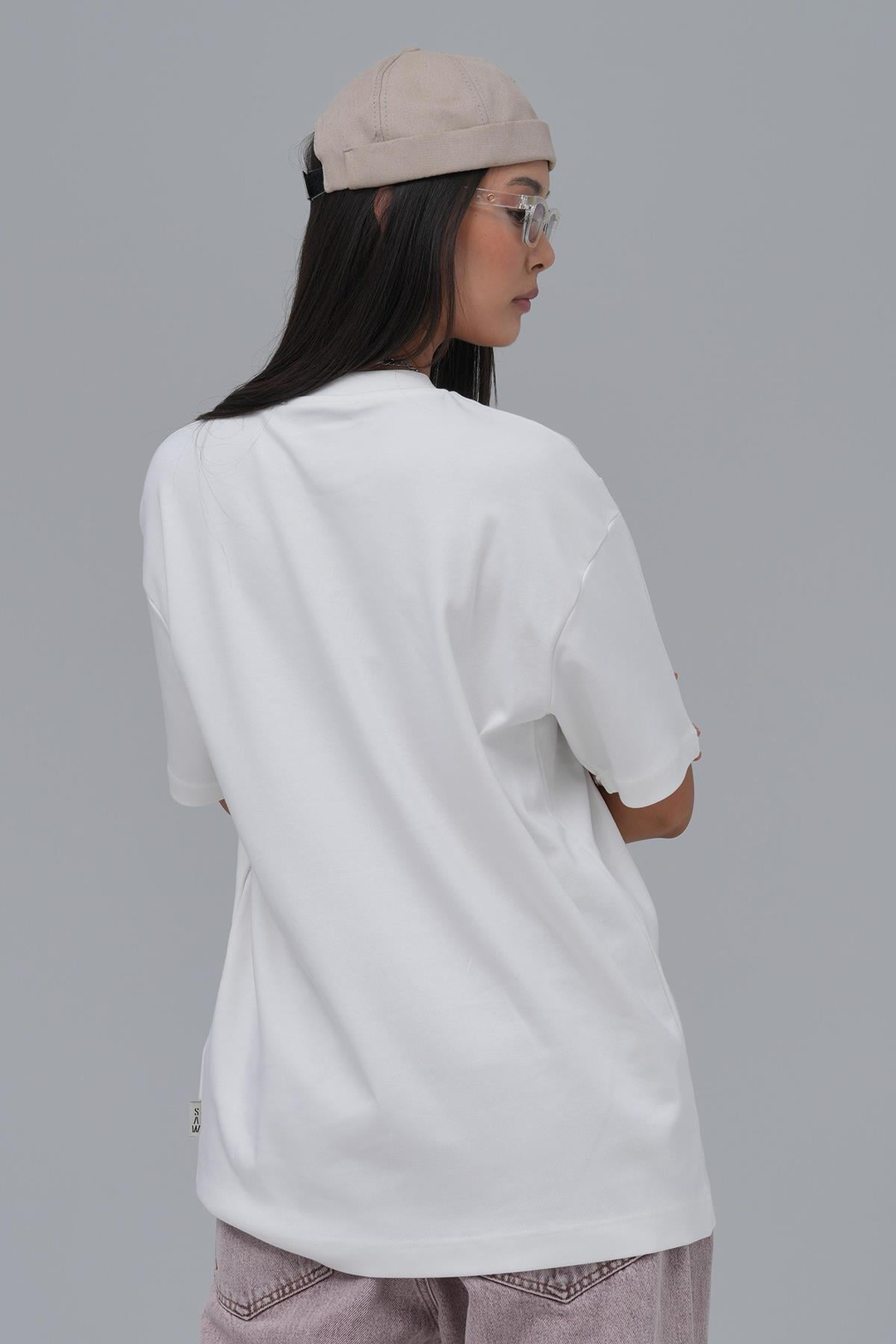 SAW Club Basic Regular Fit Tişört Kadın Ekru