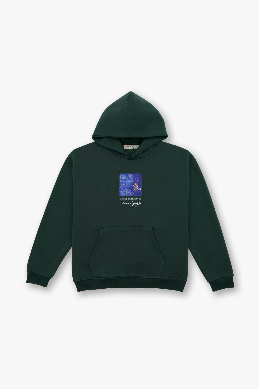 Shining Stars Oversize Sweatshirt Erkek Yeşil