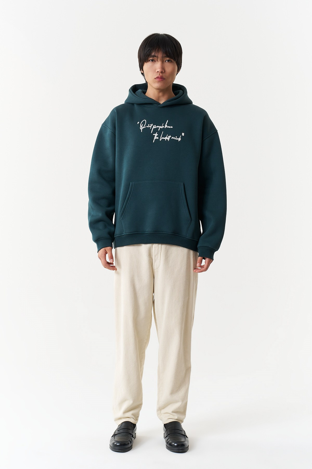 Silent Intensity Oversize Erkek Sweatshirt Yeşil