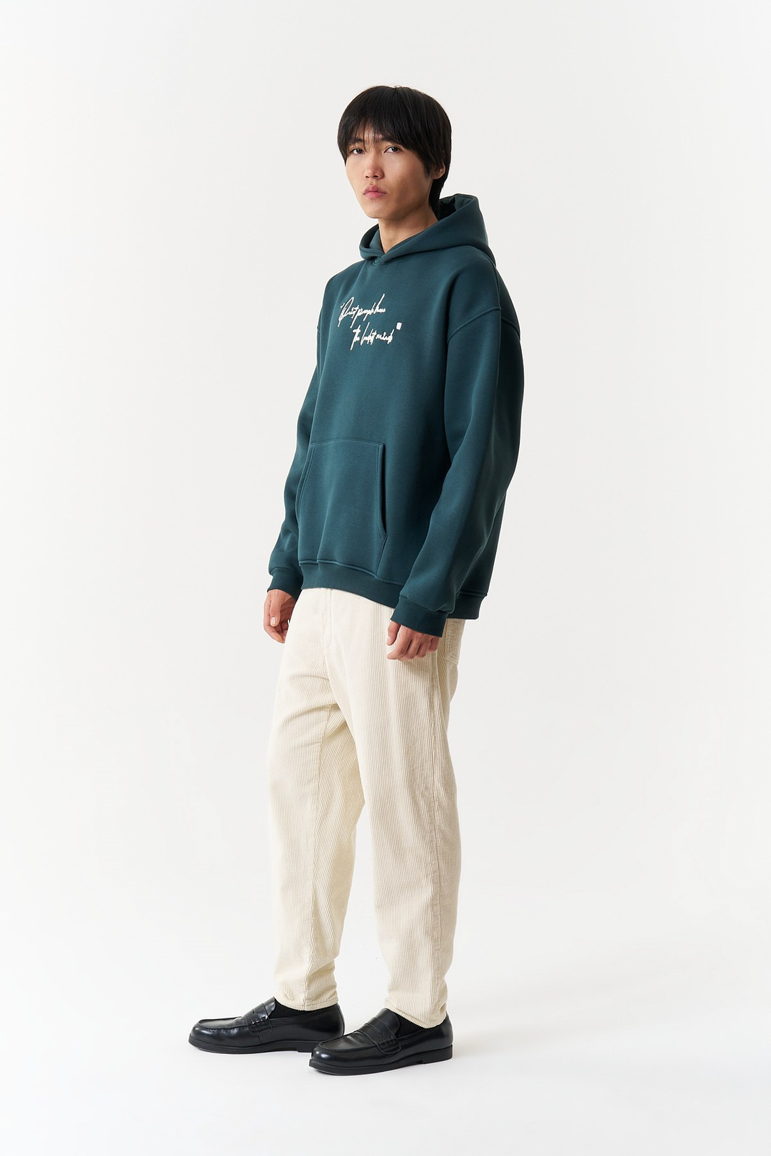Silent Intensity Oversize Erkek Sweatshirt Yeşil