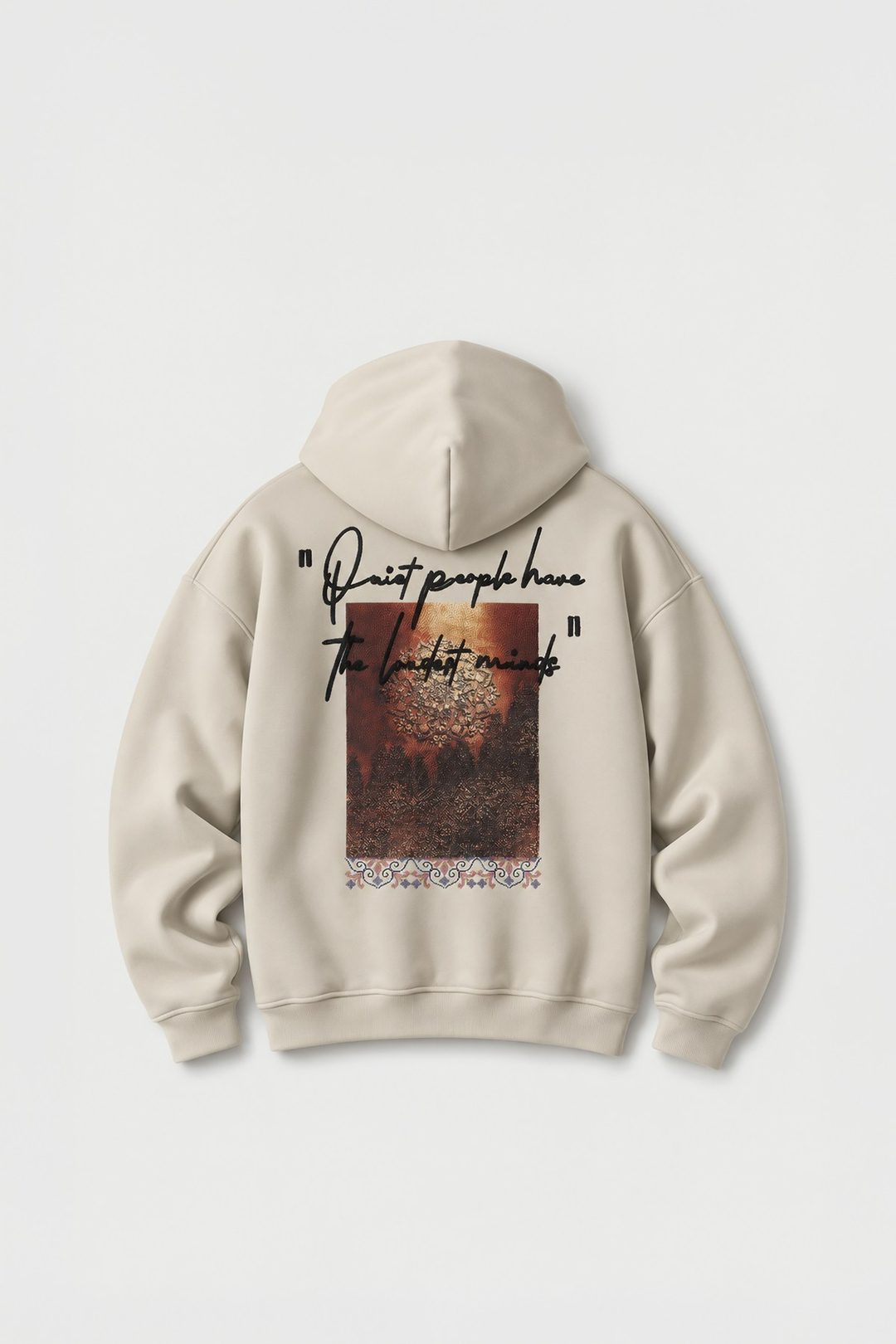 Silent Intensity Oversize Erkek Sweatshirt Stone