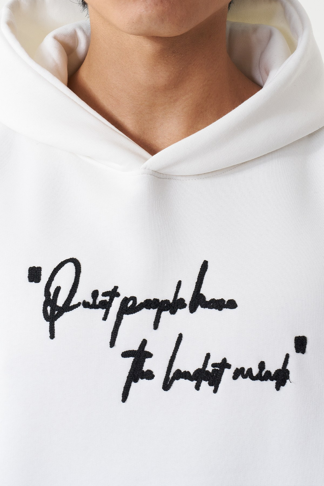 Silent Intensity Oversize Erkek Sweatshirt Ekru