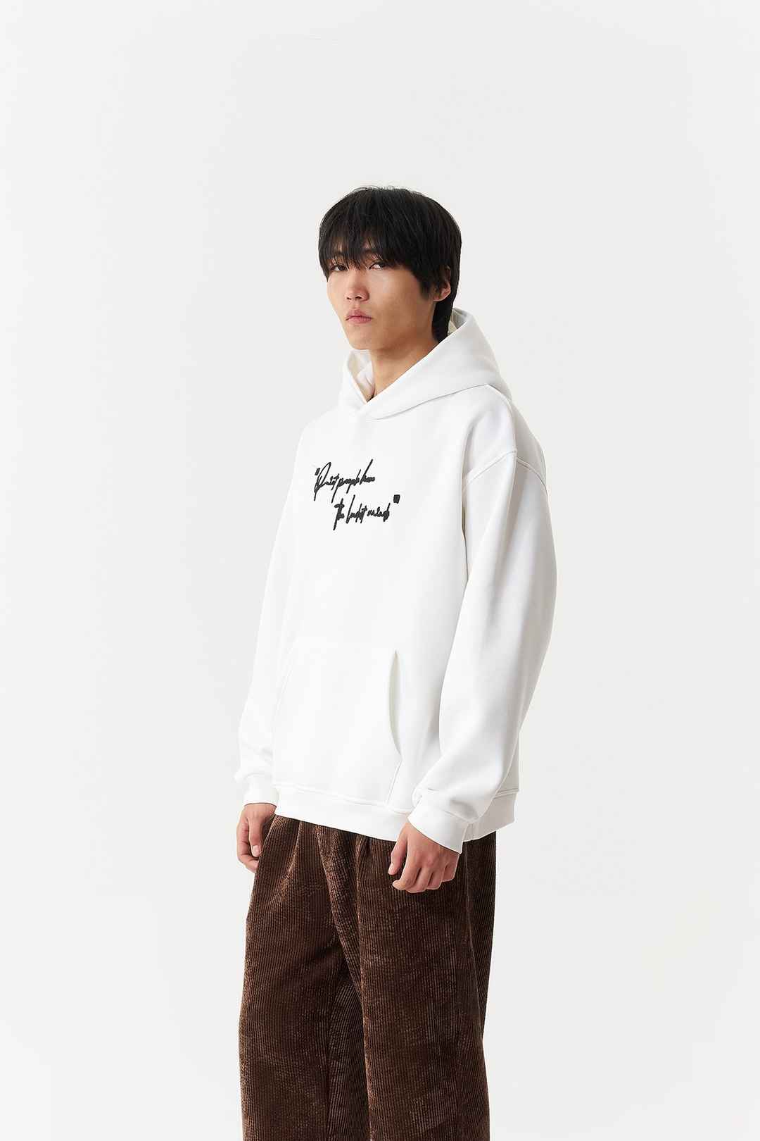Silent Intensity Oversize Erkek Sweatshirt Ekru