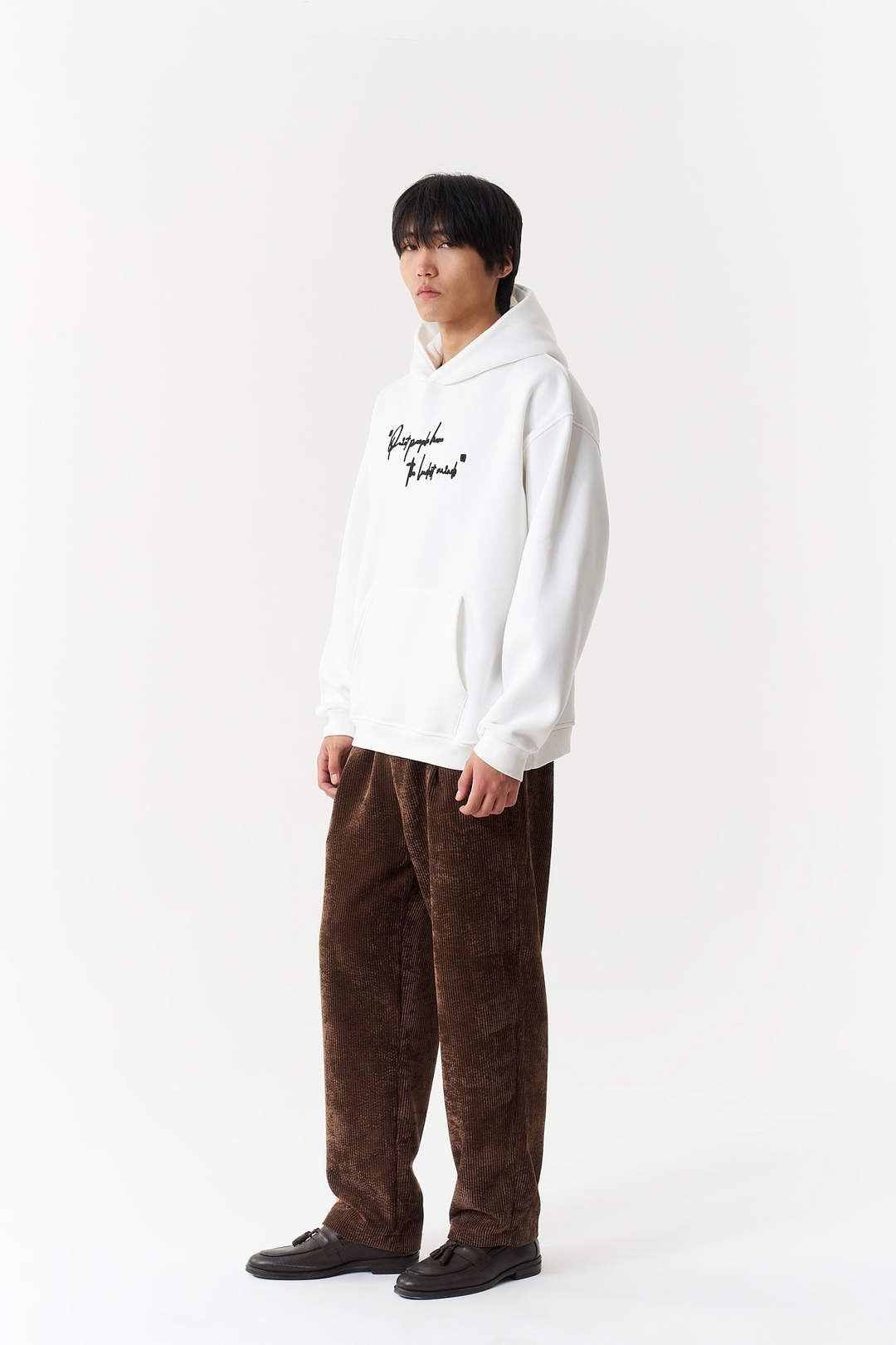 Silent Intensity Oversize Erkek Sweatshirt Ekru
