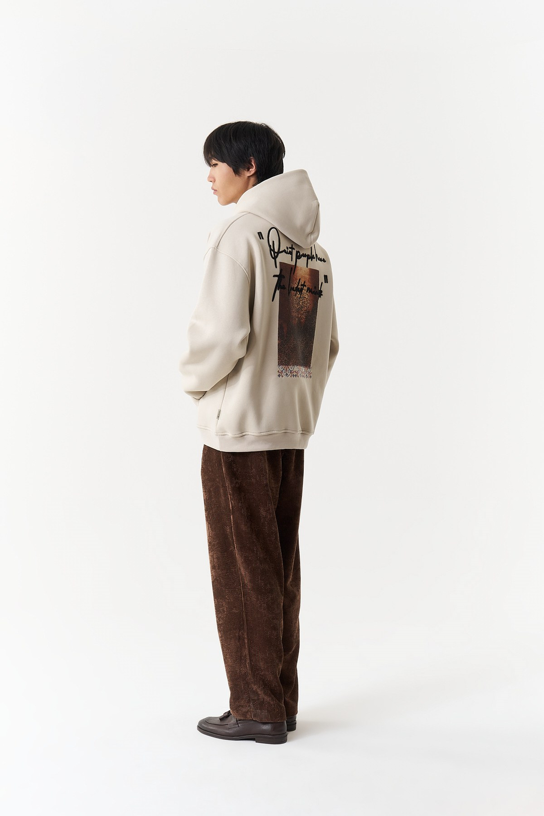 Silent Intensity Oversize Erkek Sweatshirt Stone