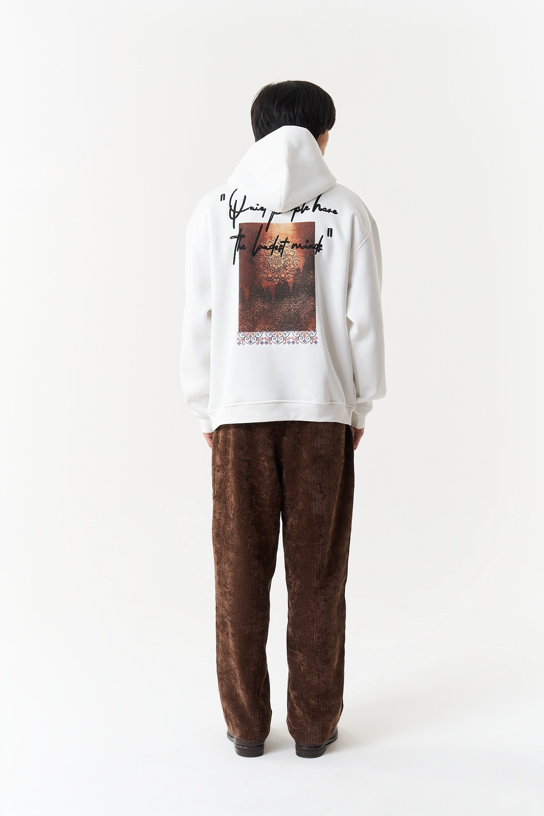 Silent Intensity Oversize Erkek Sweatshirt Ekru