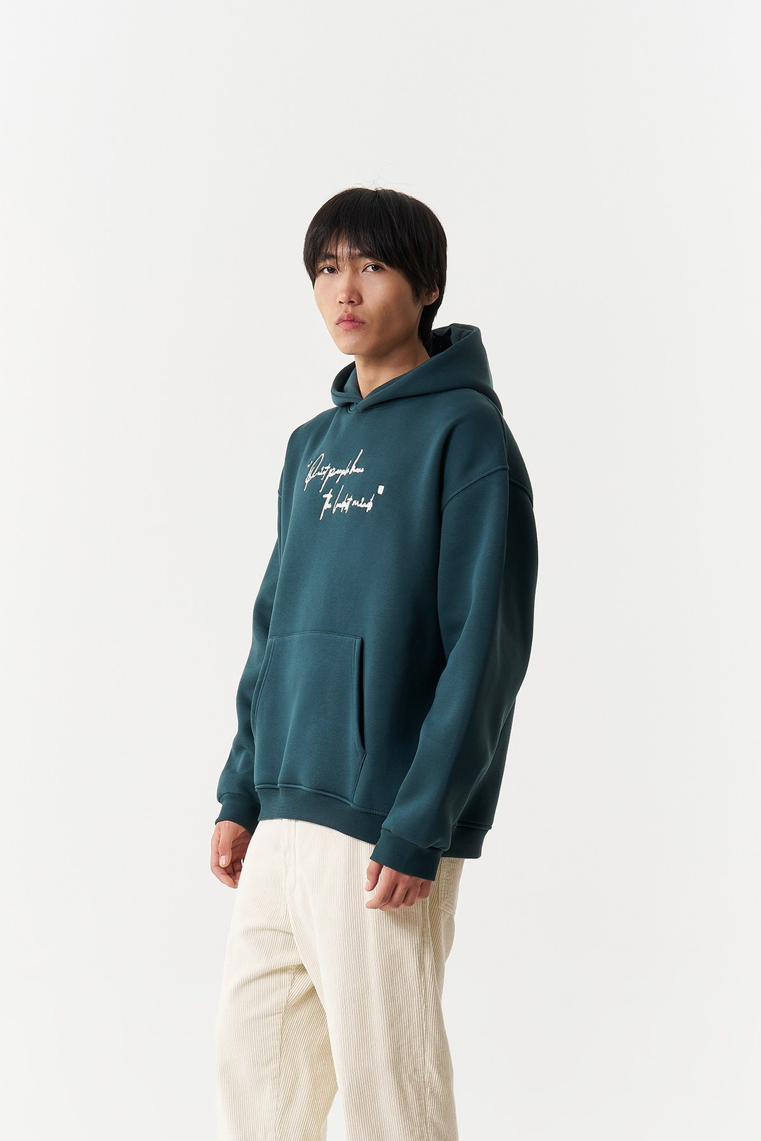 Silent Intensity Oversize Erkek Sweatshirt Yeşil