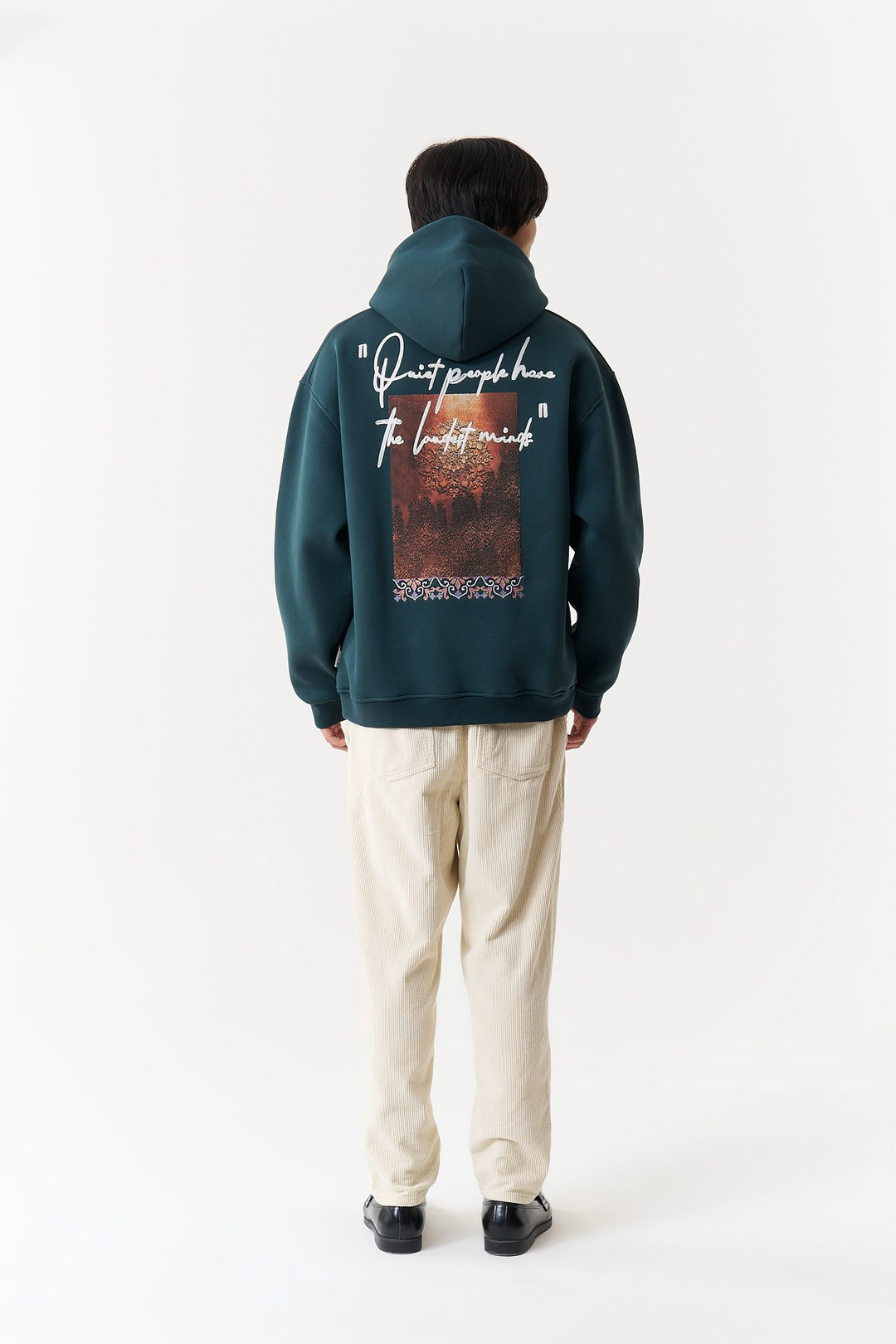 Silent Intensity Oversize Erkek Sweatshirt Yeşil