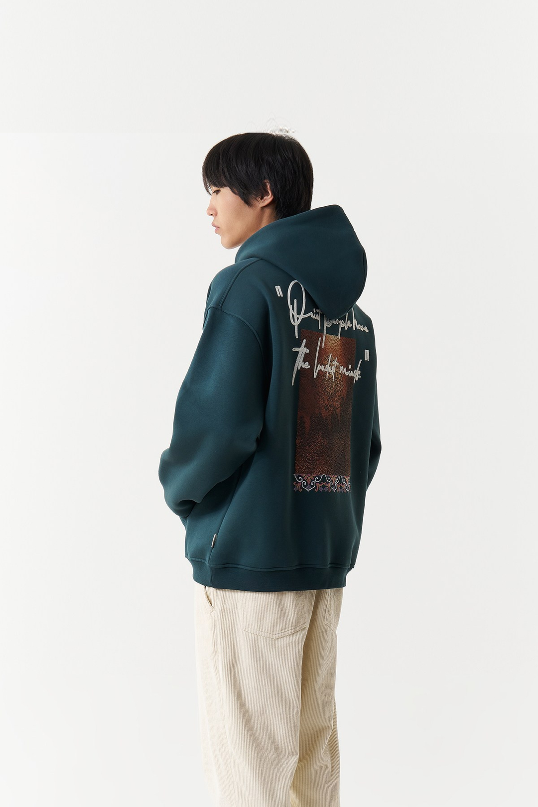 Silent Intensity Oversize Erkek Sweatshirt Yeşil