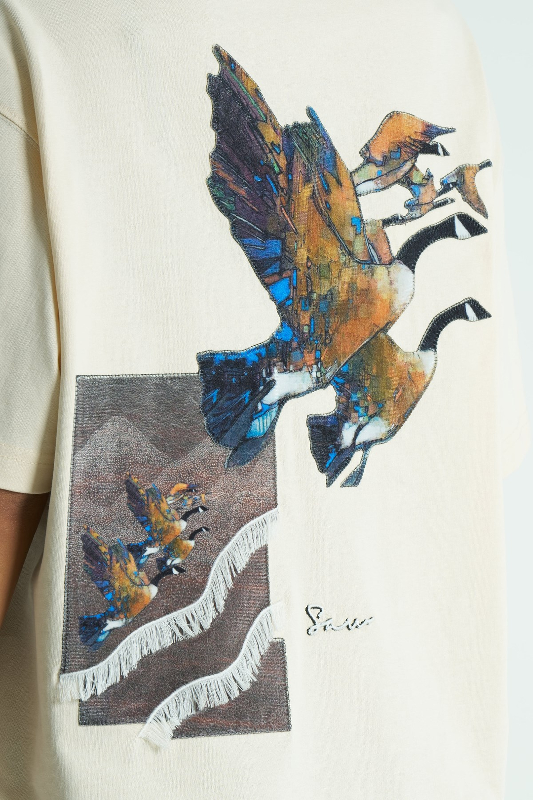 Soar Oversize Kadın Tişört Stone