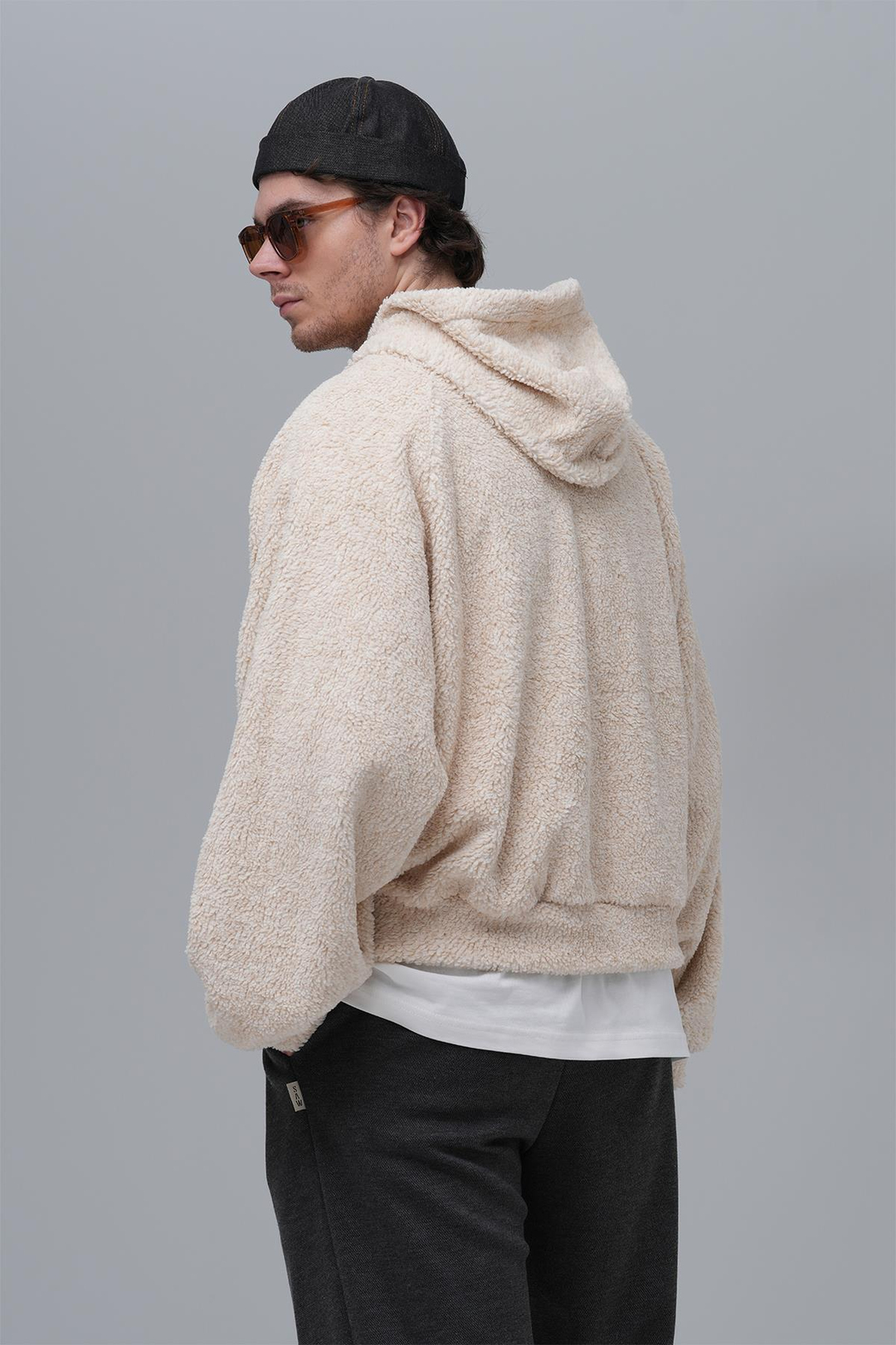 Soft Haven Oversize Welsoft Sweatshirt Erkek Açık Bej