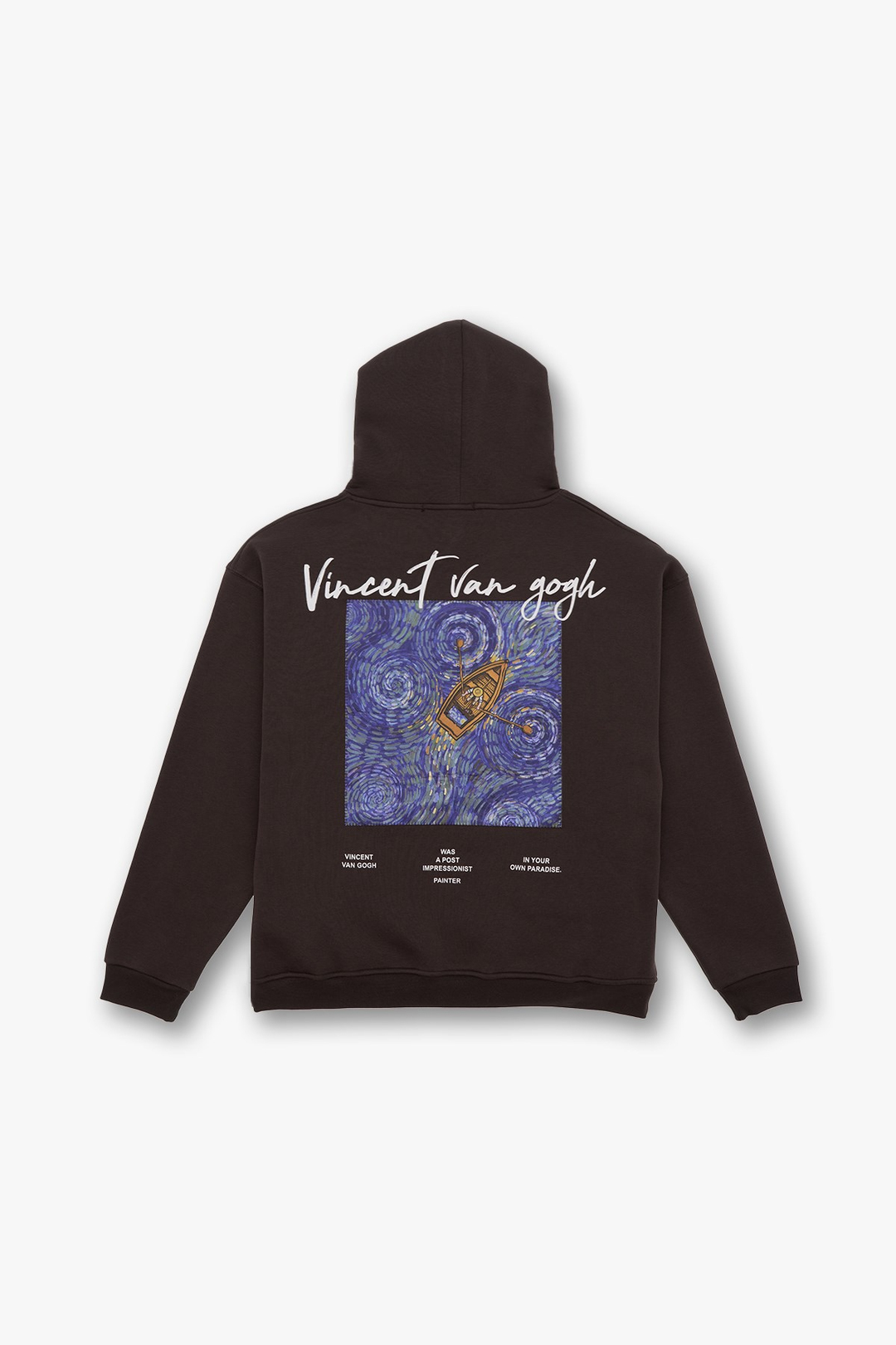 Starry Flow Oversize Sweatshirt Erkek Kahverengi