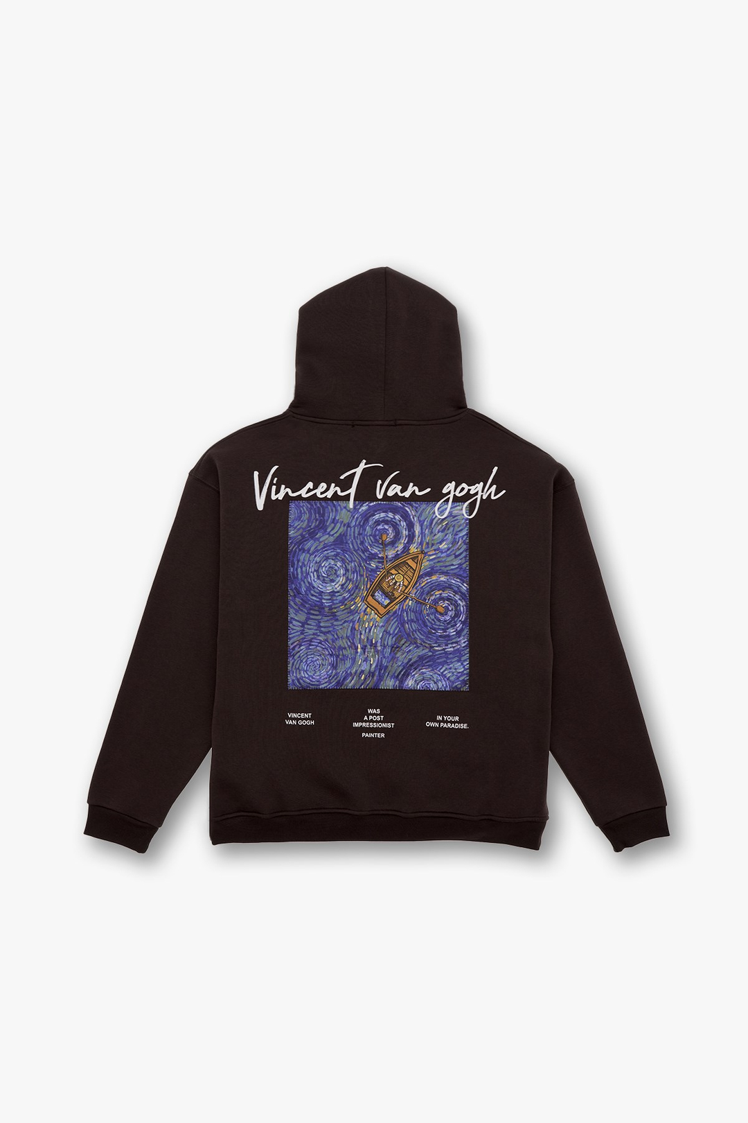 Starry Flow Oversize Sweatshirt Kadın Kahverengi