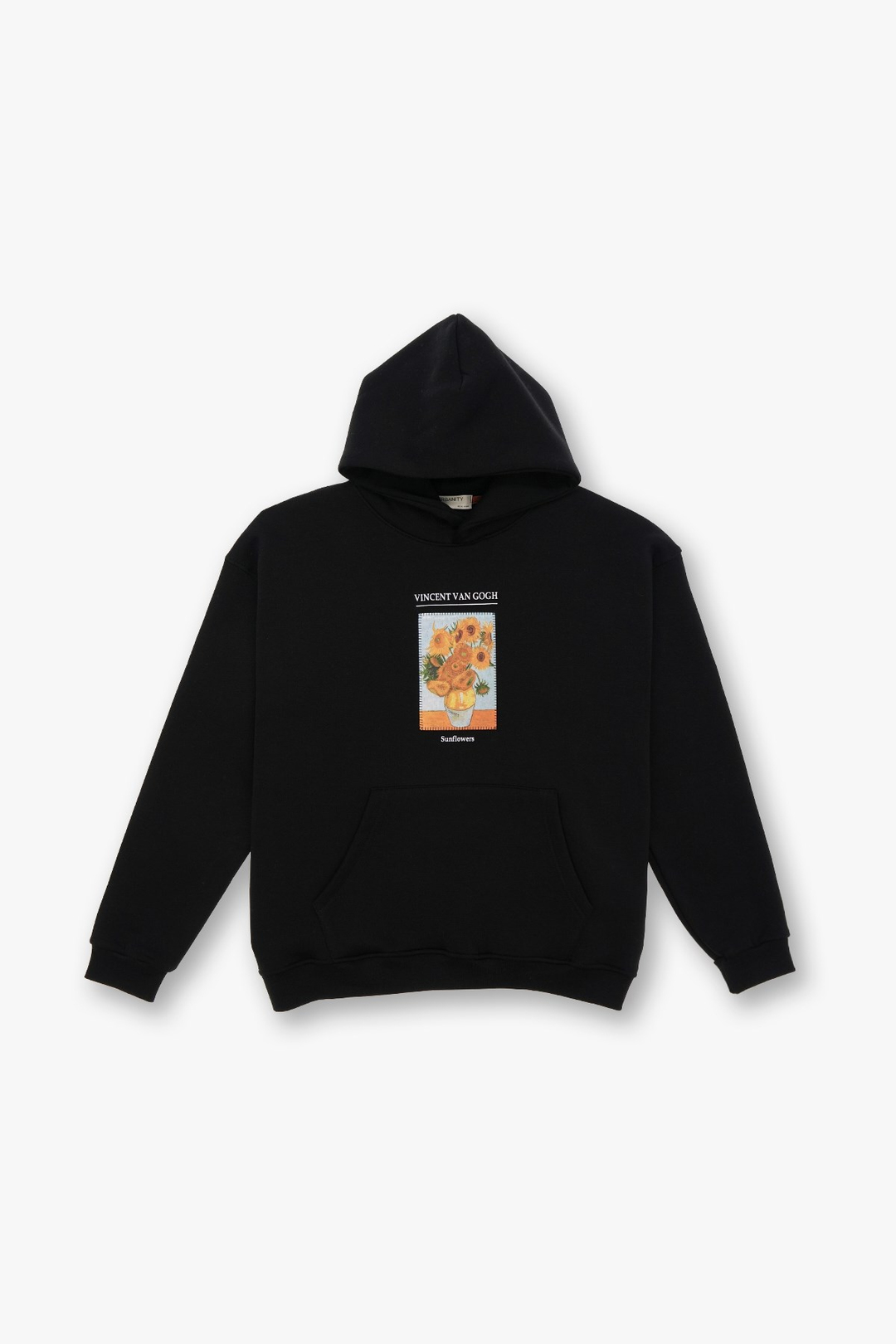 Sunflowers Vincent van Gogh Edition Oversize Sweatshirt Erkek Siyah