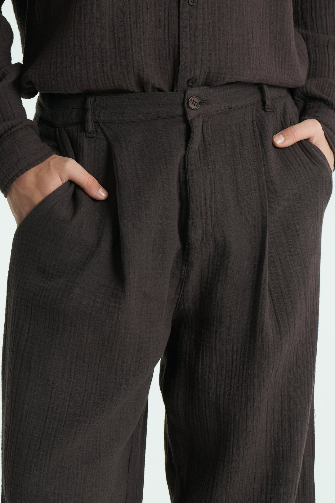 Texton Relaxed Fit Erkek Pantolon Kahverengi