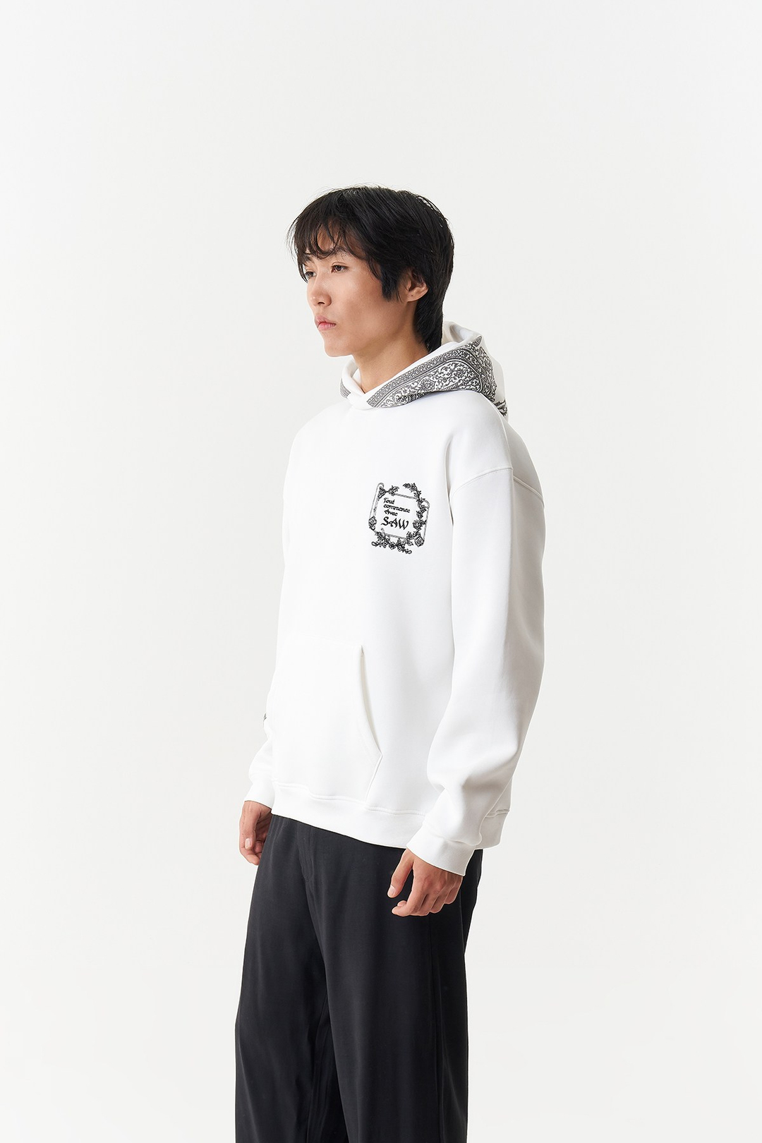 Threads of Majesty Oversize Erkek Sweatshirt Ekru