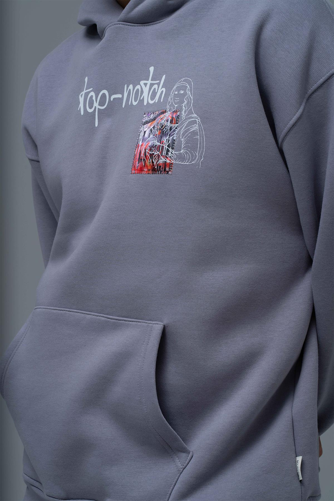 Top-Notch Oversize Sweatshirt Erkek Gri