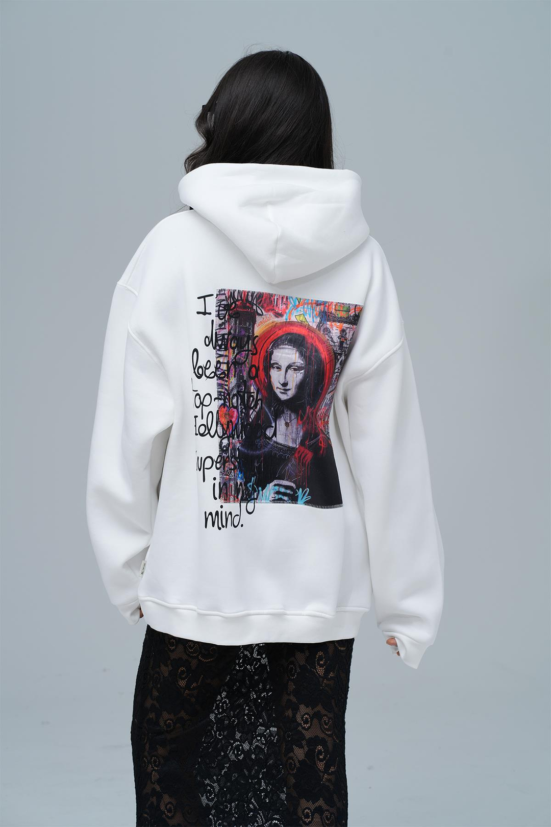 Top-Notch Oversize Sweatshirt Kadın Taş
