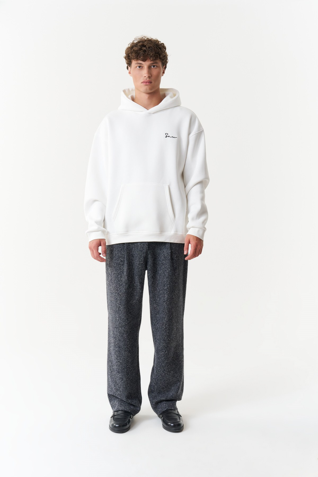 Unspoken Canvas Oversize Erkek Sweatshirt Ekru