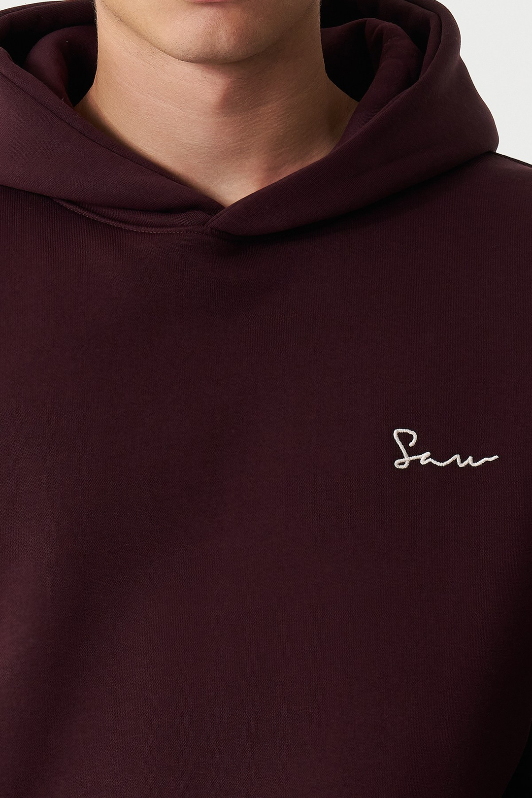 Unspoken Canvas Oversize Erkek Sweatshirt Mürdüm