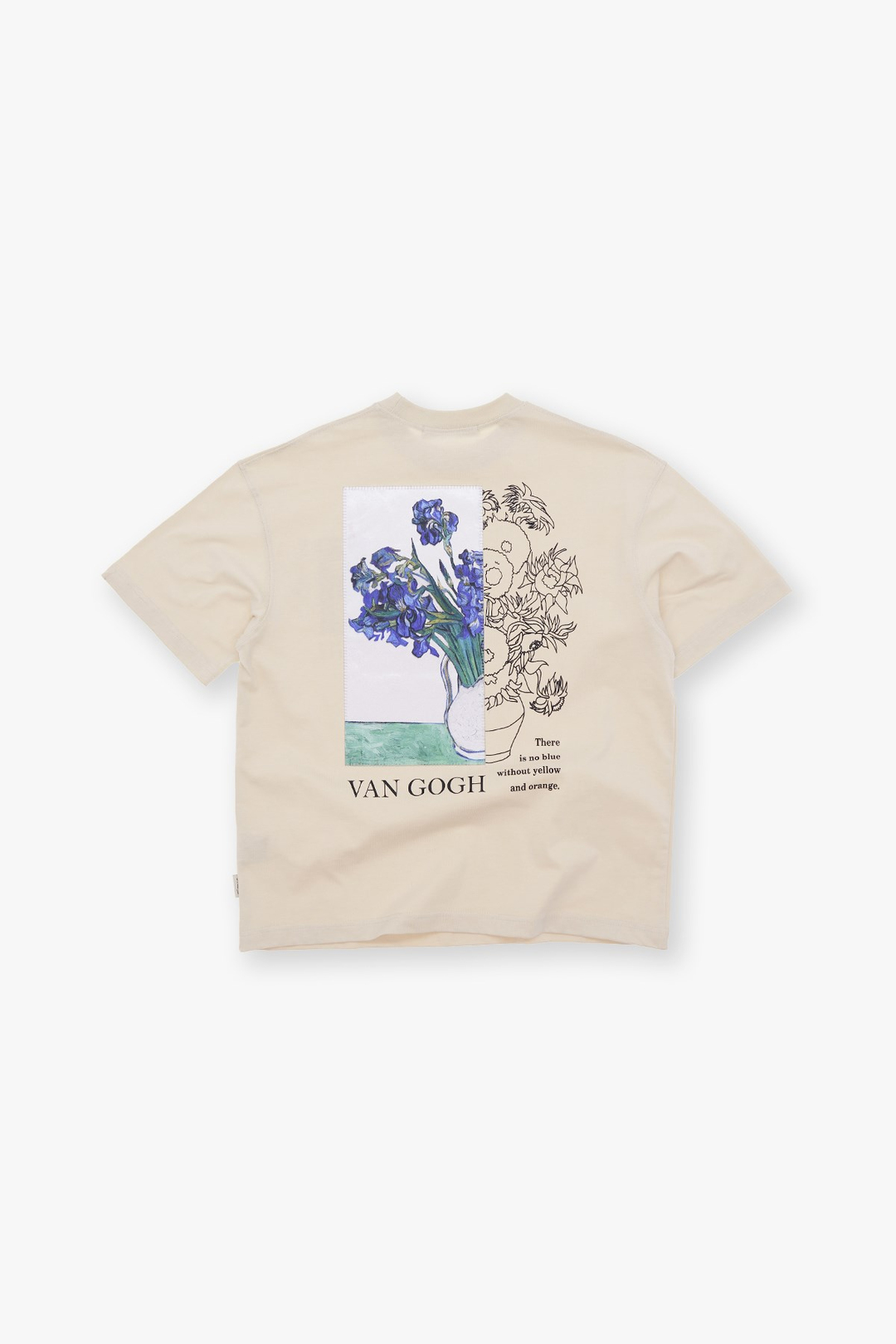 Van Gogh Irises Oversize Tişört Erkek Stone