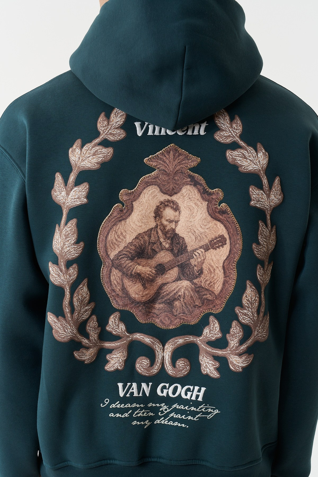 Vincent Painted Reverie Oversize Erkek Sweatshirt Forest Yeşili