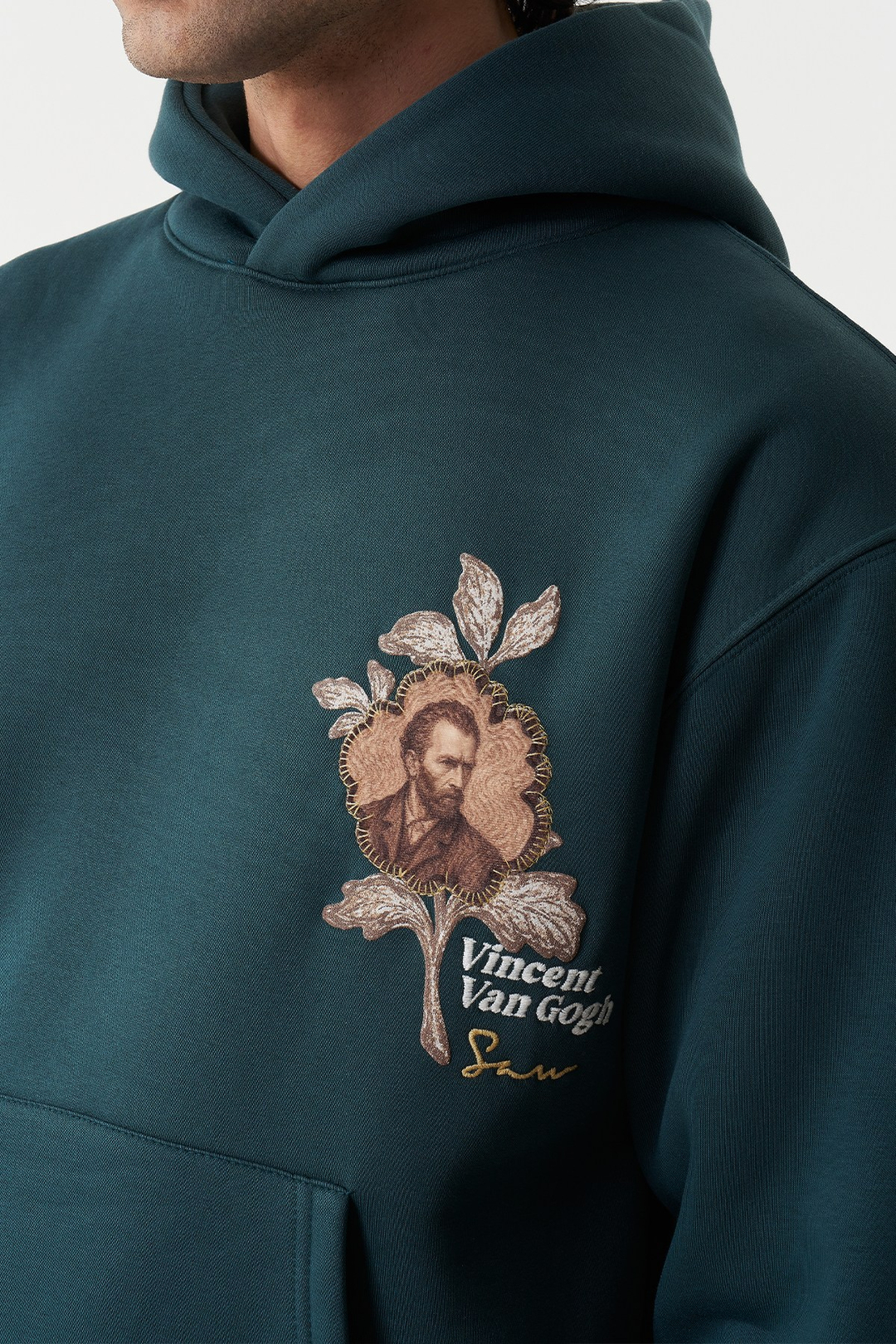 Vincent Painted Reverie Oversize Erkek Sweatshirt Forest Yeşili