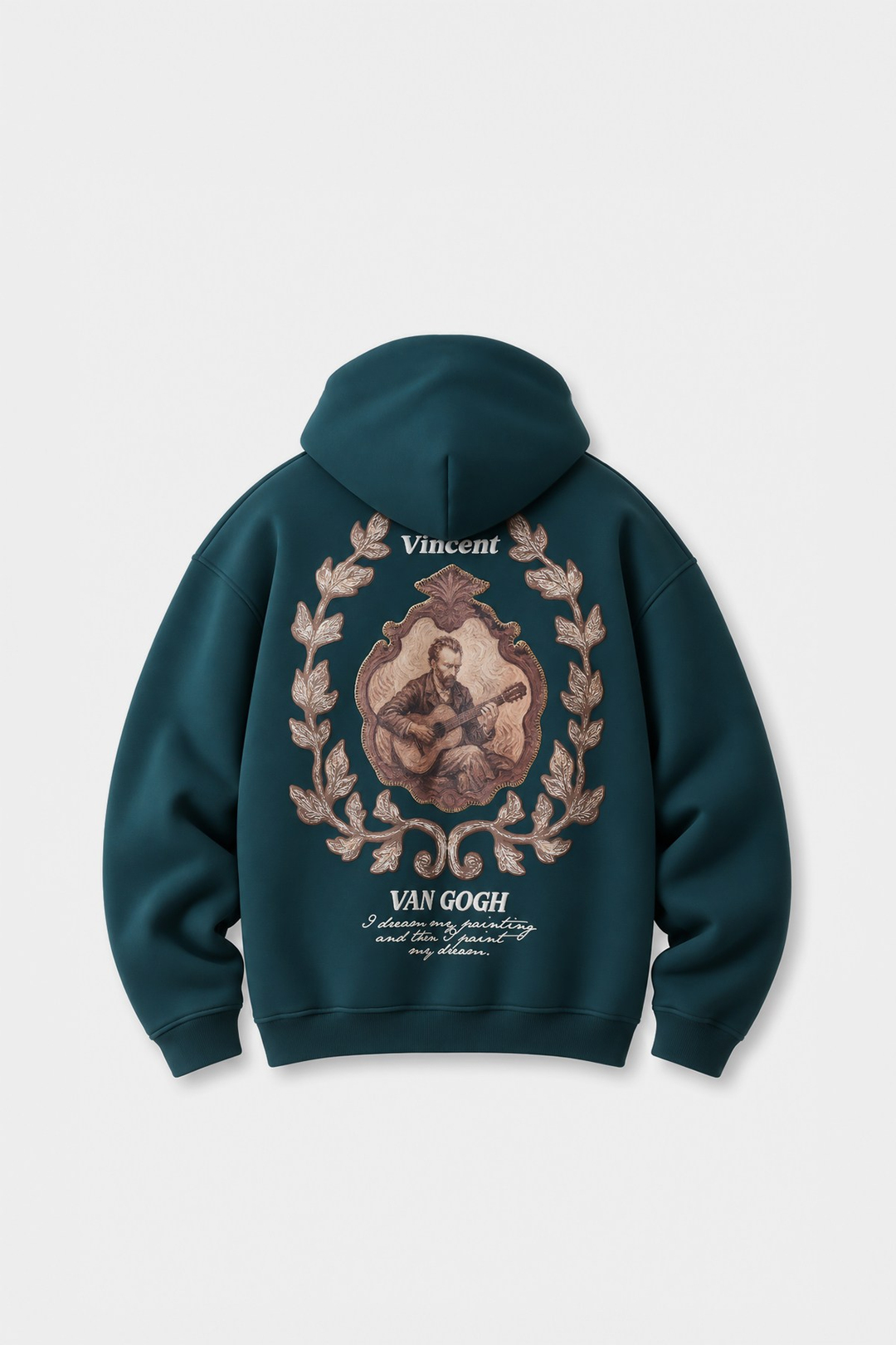 Vincent Painted Reverie Oversize Erkek Sweatshirt Forest Yeşili