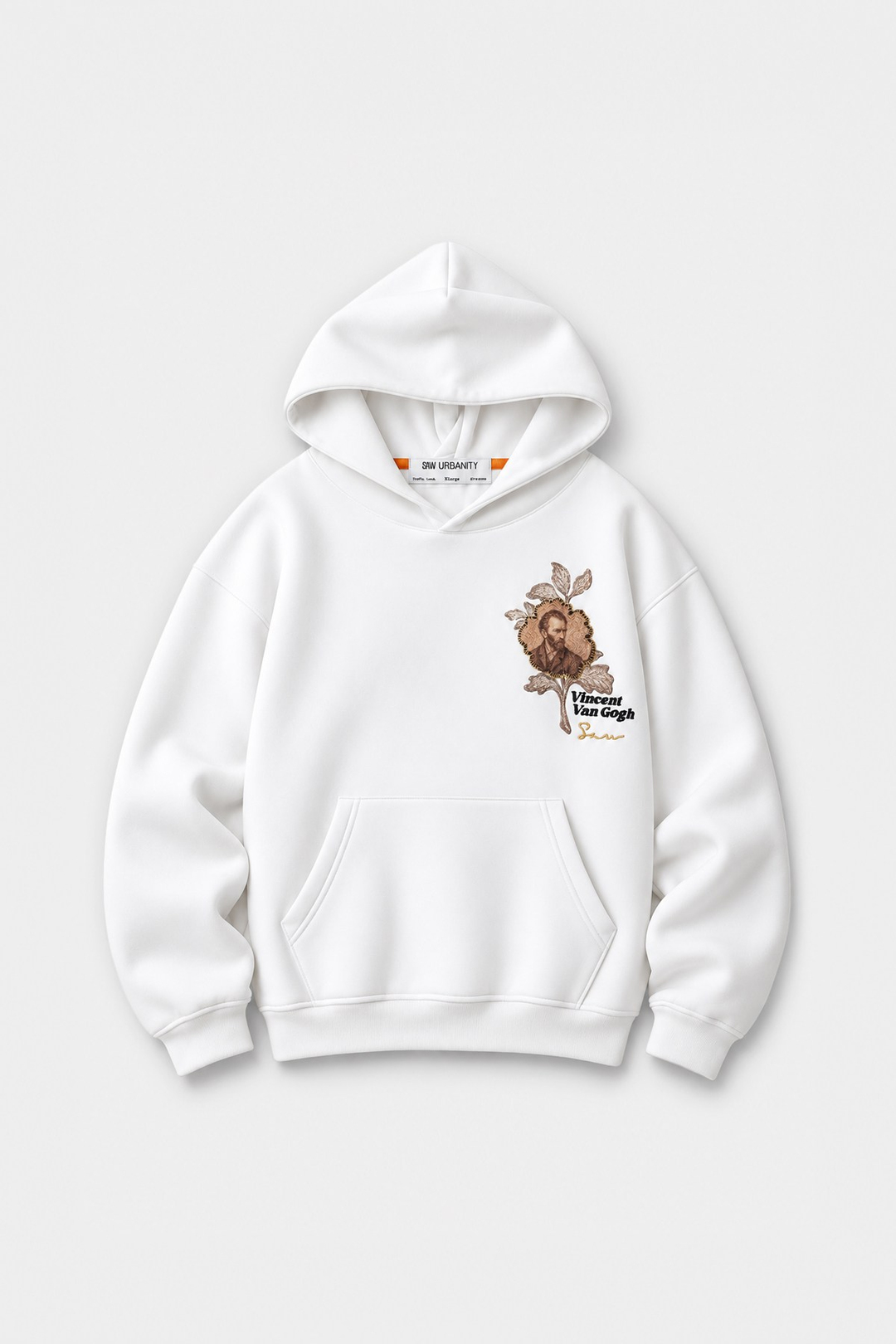 Vincent Painted Reverie Oversize Erkek Sweatshirt Ekru