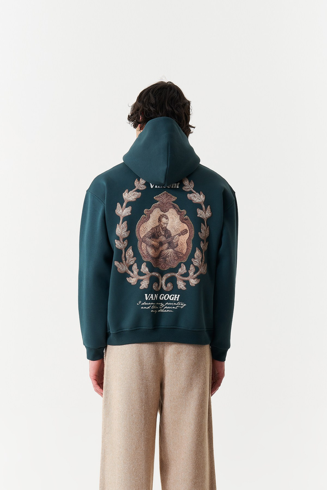 Vincent Painted Reverie Oversize Erkek Sweatshirt Forest Yeşili