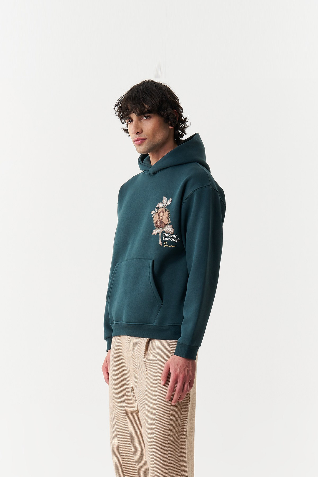 Vincent Painted Reverie Oversize Erkek Sweatshirt Forest Yeşili