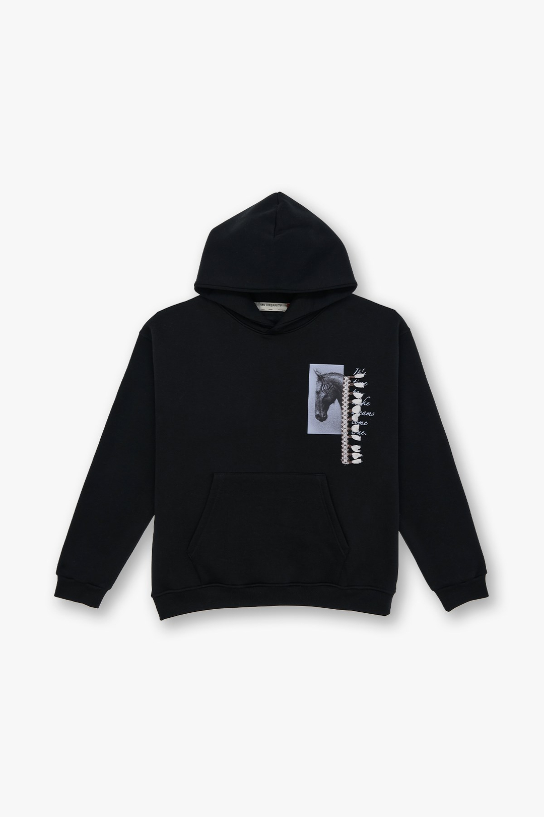 Wild Spirit Oversize Sweatshirt Kadın Siyah
