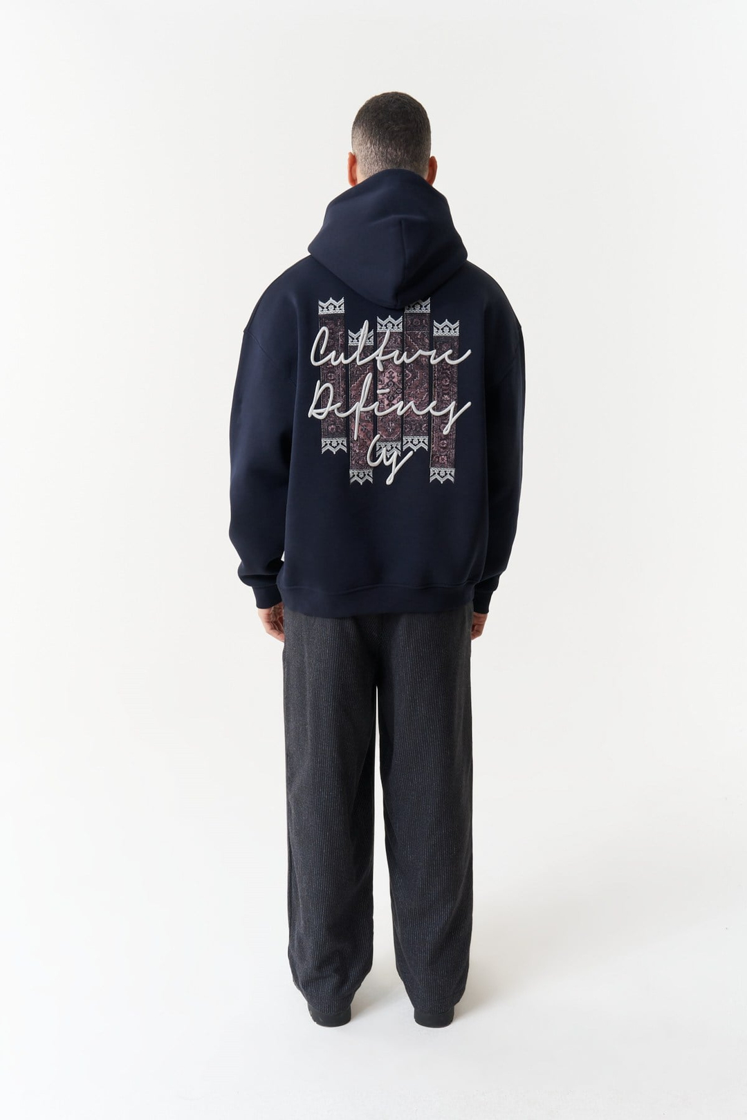 Woven Identity Oversize Erkek Sweatshirt Lacivert