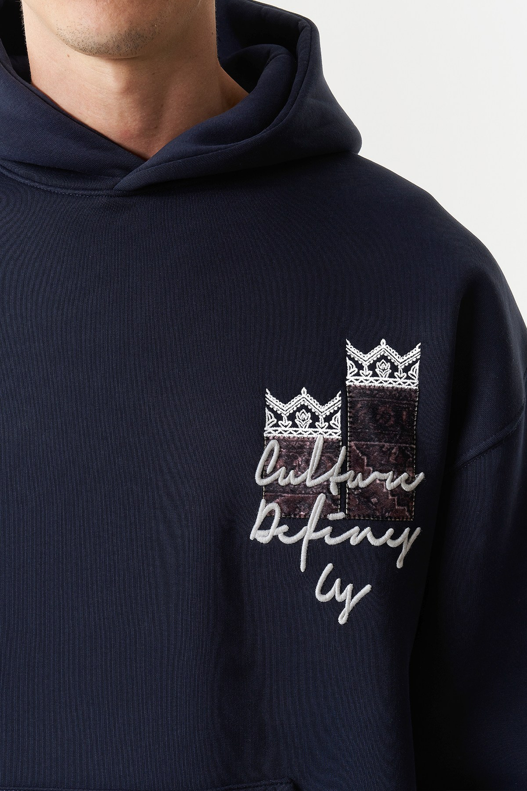 Woven Identity Oversize Erkek Sweatshirt Lacivert