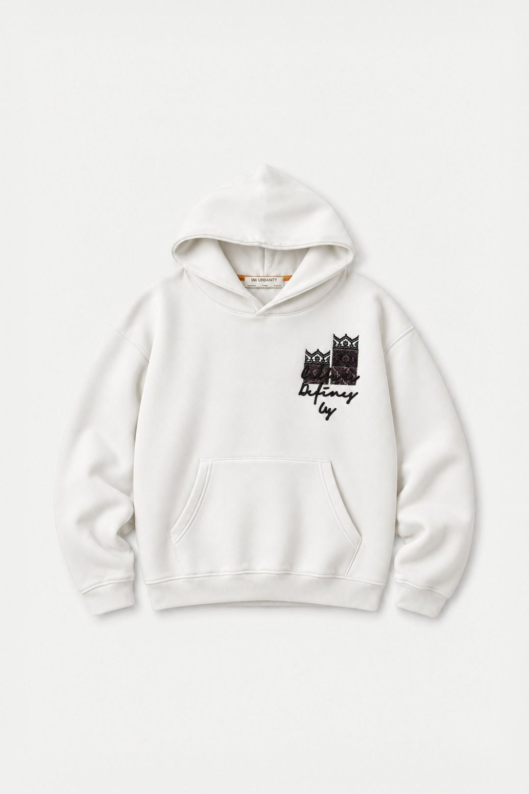 Woven Identity Oversize Erkek Sweatshirt Ekru