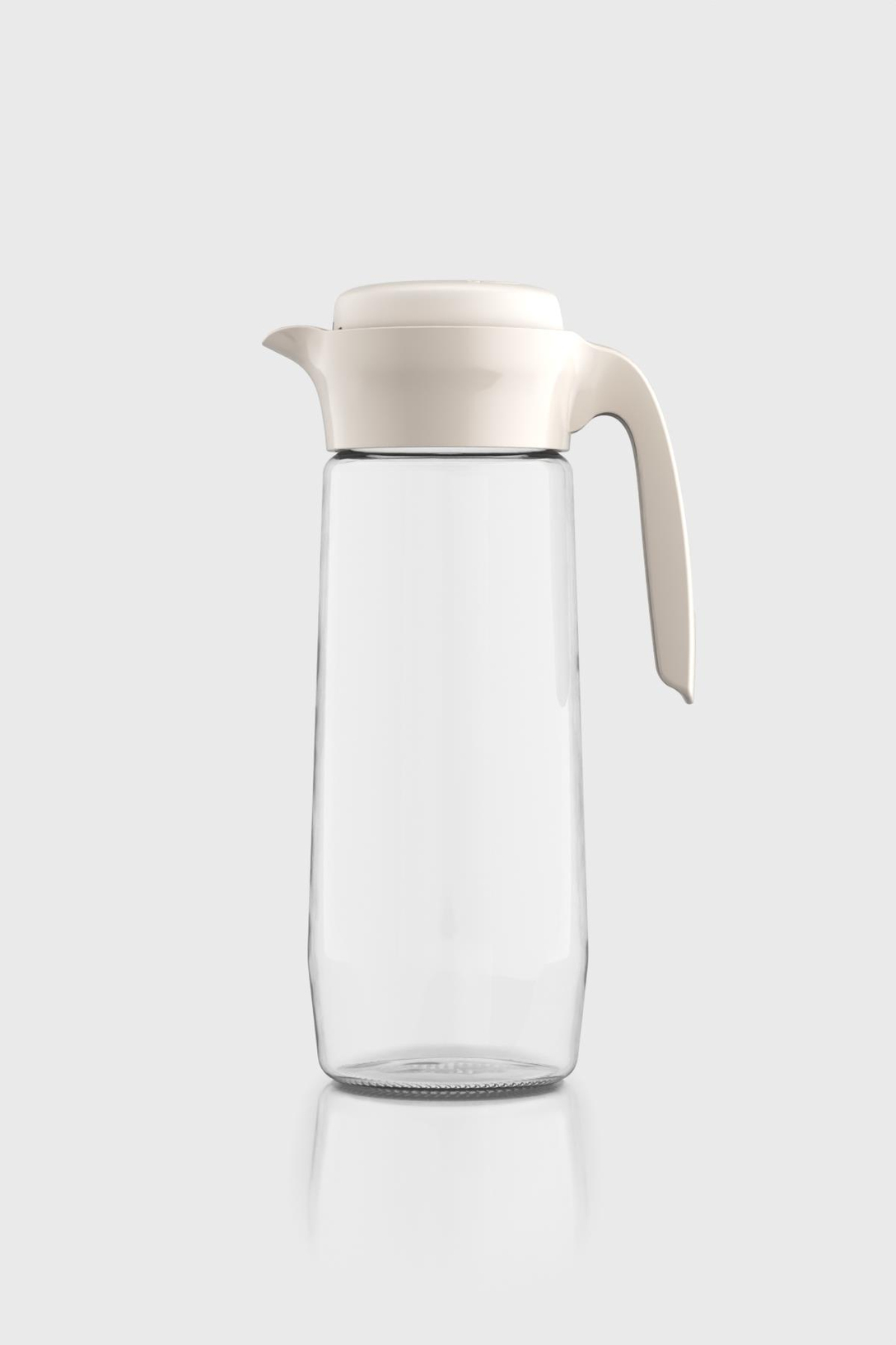 Renga Daisy 1500 ml Bej Kapaklı Cam Sürahi 111023