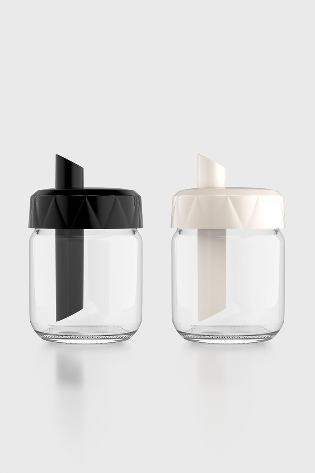 Renga Lexa 210 ml 2'li Cam Şekerlik Seti 201015 Siyah-Bej