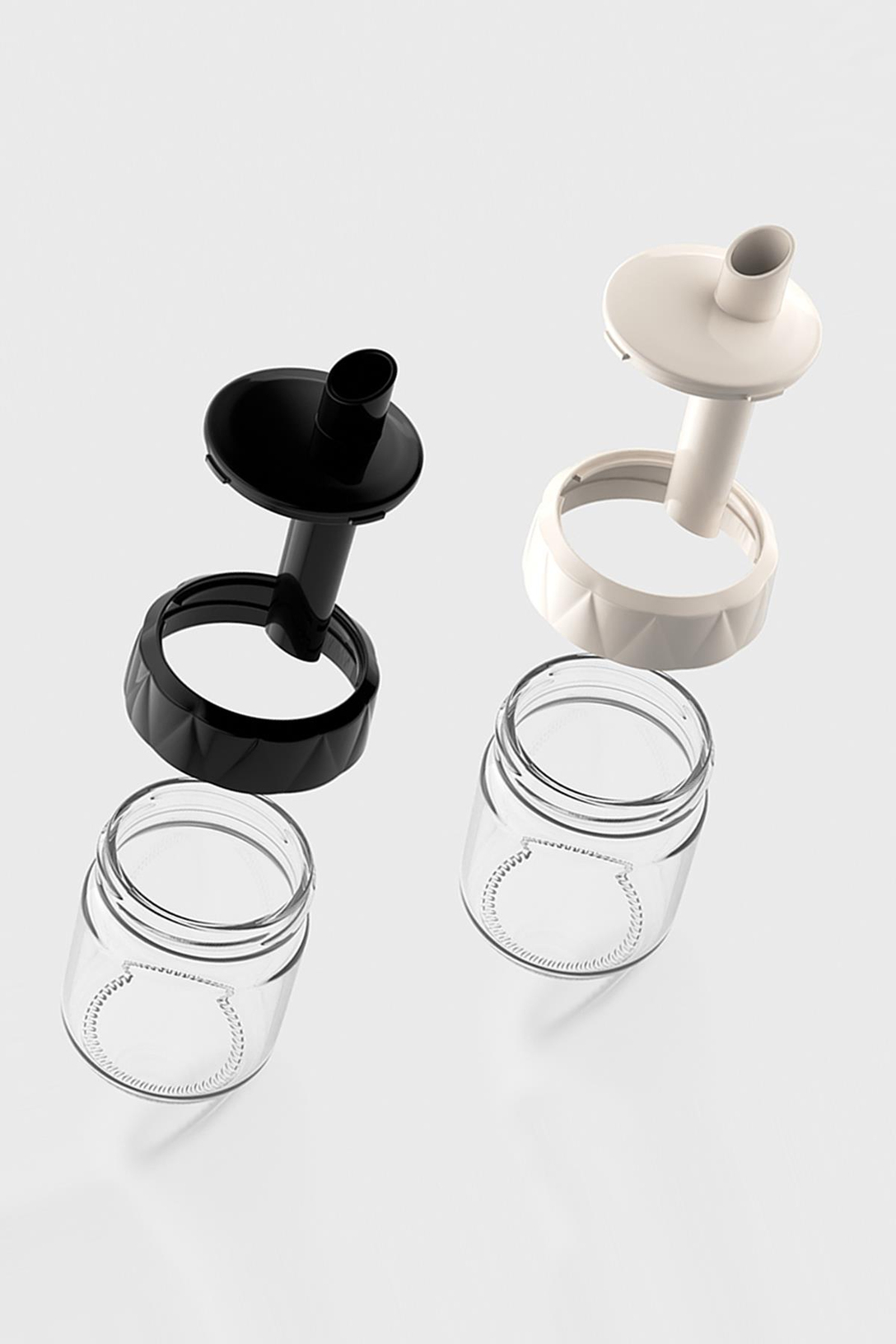 Renga Lexa 210 ml 2'li Cam Şekerlik Seti 201015 Siyah-Bej