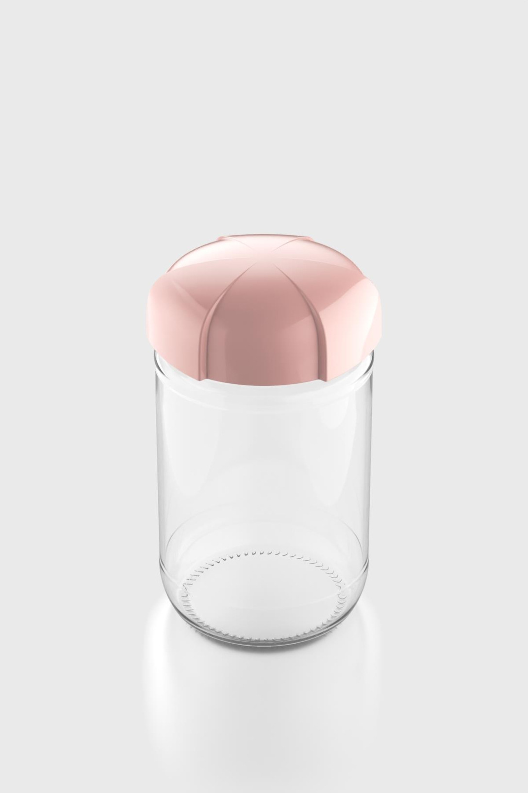 Renga Rhea 660 ml Pembe Kapaklı Cam Kavanoz 131011
