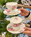  2li Redrose Çay Fincan Seti 220cc