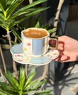  6lı Lissome Blue Kahve Fincanı Seti 90cc 