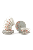  6lı Mystic Floral Çay Fincanı Seti 200cc
